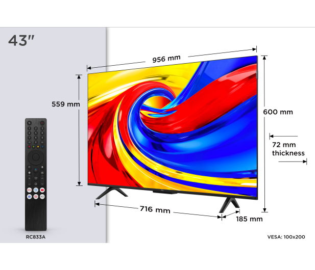 TCL 43P7L 43" QLED GoogleTV - 1528758 - zdjęcie 8